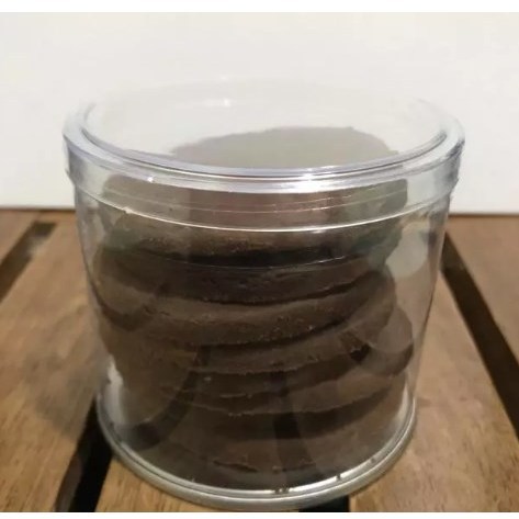 Mika Tabung Alas Kaleng BK Diameter 8 Tingggi 5 cm / 8 x 5 cm Toples Kue Tabung Mika Alas Kaleng ( O