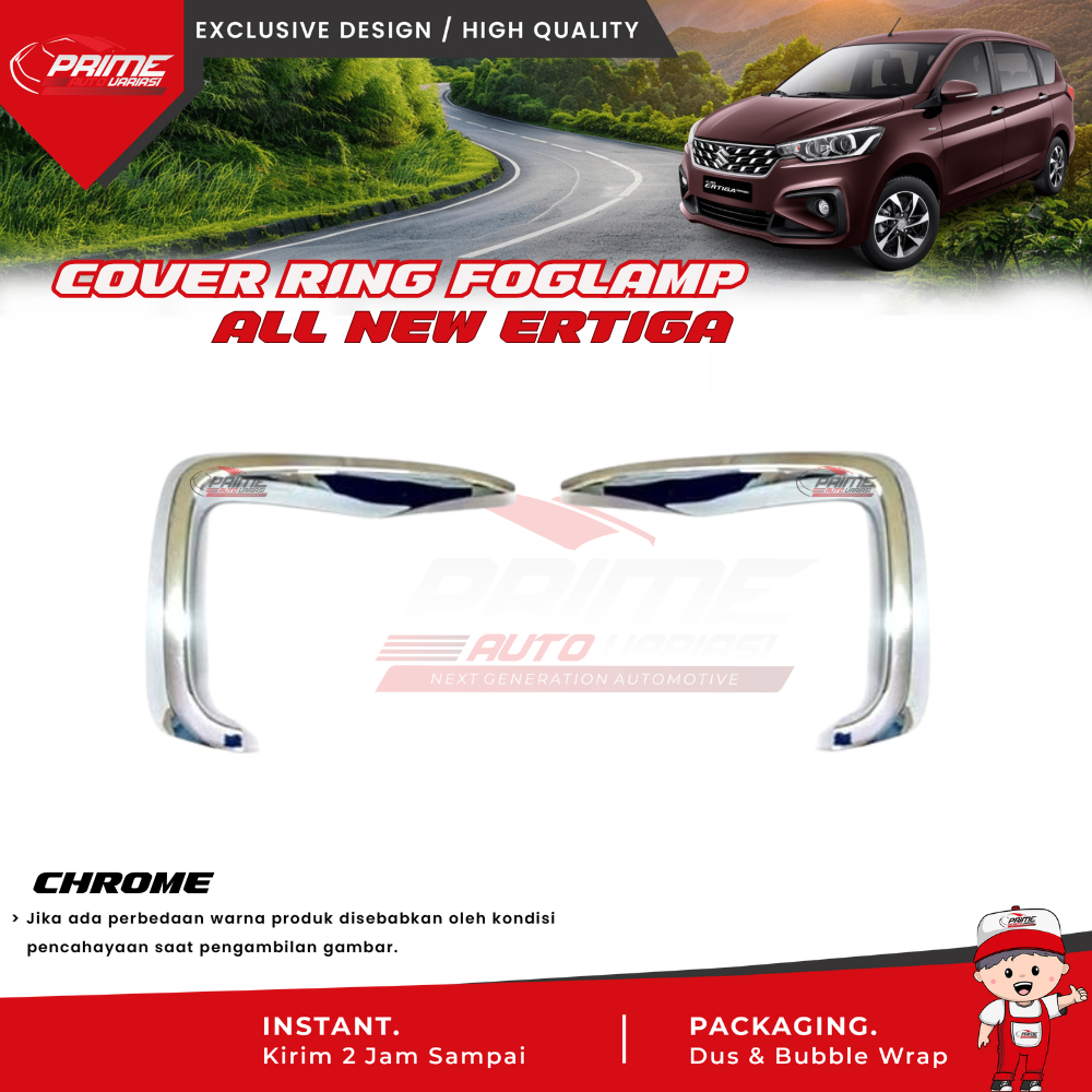 Garnish Ring Cover Fog Lamp Lampu Kabut All New Ertiga 2018 2019 2020
