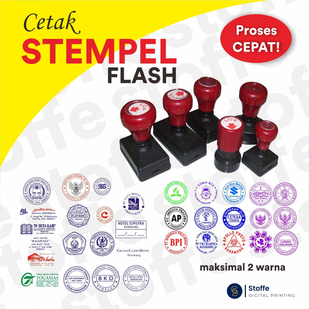 

Cetak Stempel Cepat Stempel Warna Stempel Flash