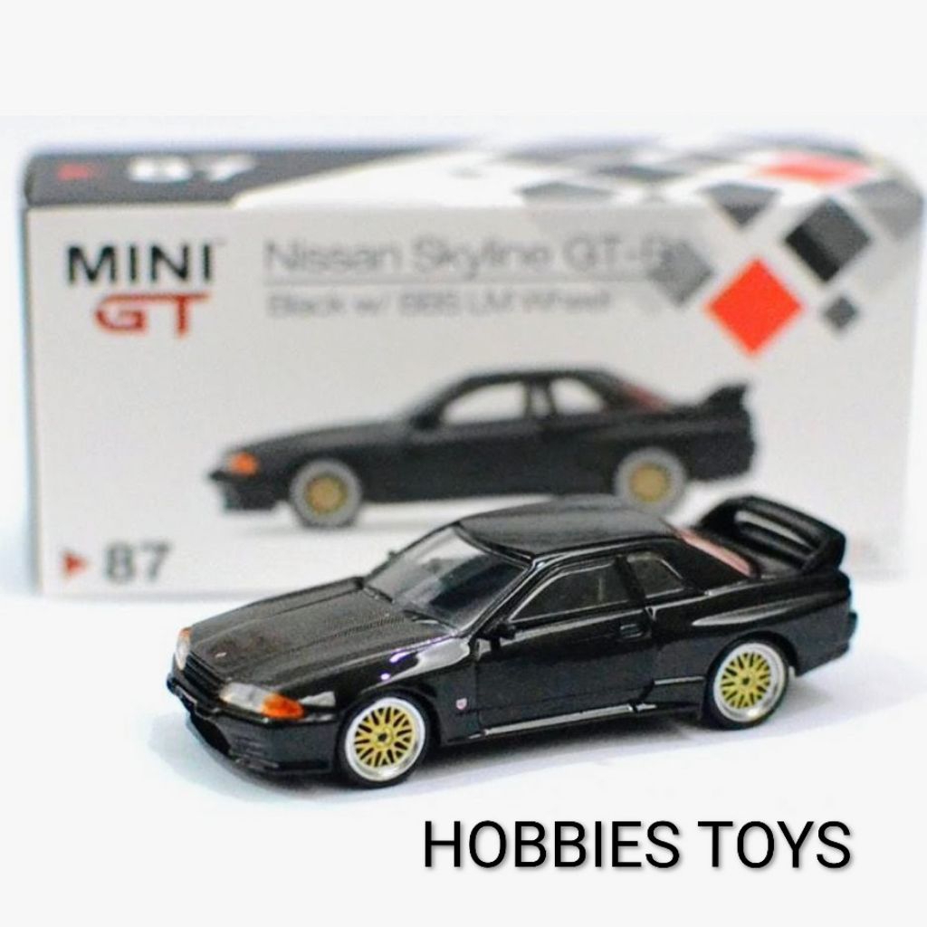 Mini GT 87 Nissan Skyline GT-R R32 Black With BBS LM Wheel