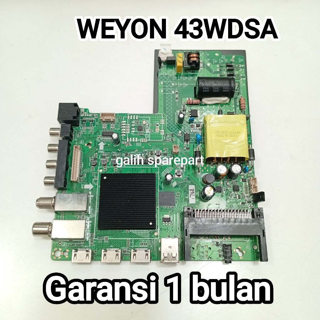 MESIN TV / MAINBOARD TV WEYON 43WDSA MB - MODUL - MOBO - MOTHERBOARD TV WEYON