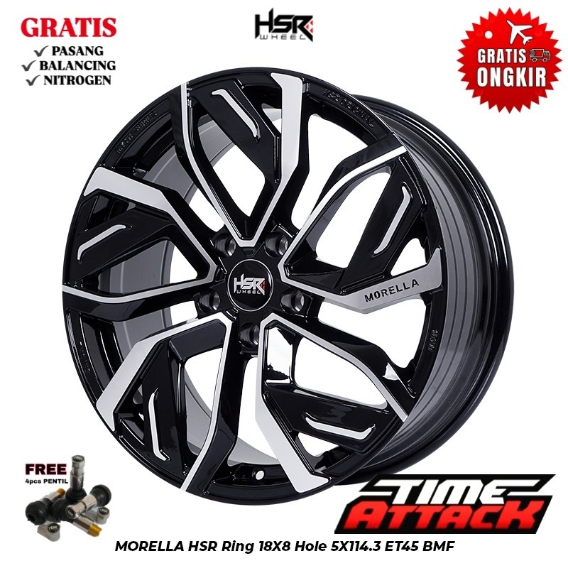 Velg Mobil Camry R18 HSR WHEEL Tipe Morella Ring 18 - TIME ATTACK BOGOR