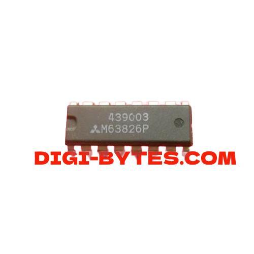 IC M63826 - 7 UNIT 500mA DARLINGTON TRANSISTOR-ARRAY WITH CLAMP DIODE