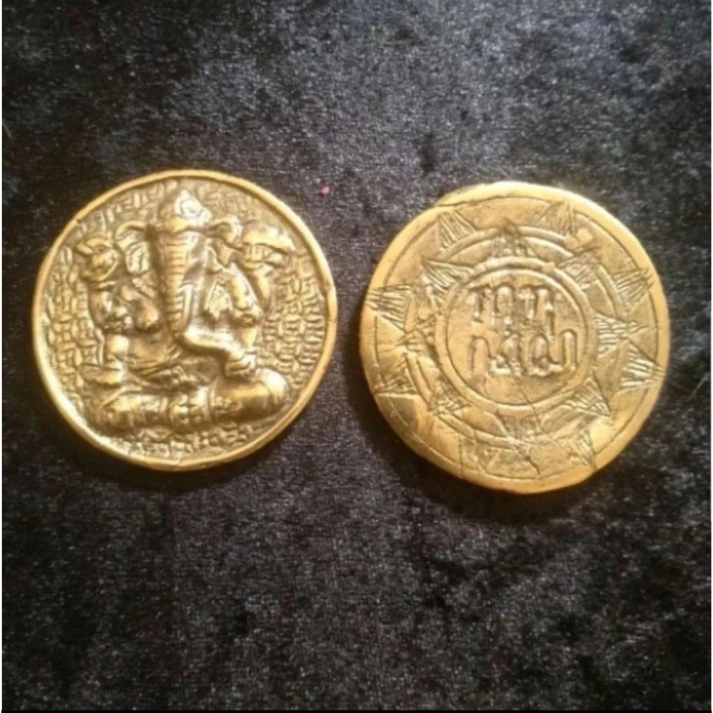 koleksi koin gobog Ganesha kuningan