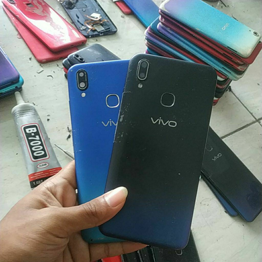 backdoor bekas Vivo y91, y93, y95,tombol lengkap, fingerprint kotak kecil