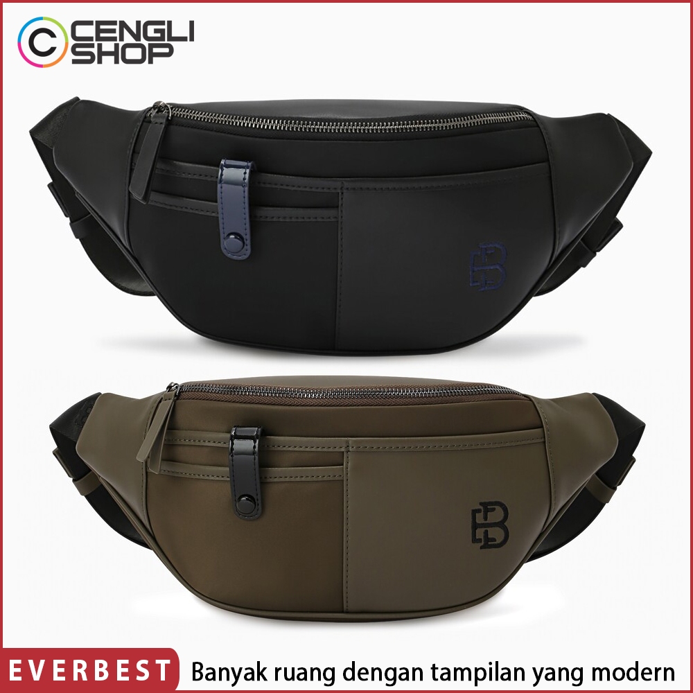 EVERBEST SLING WAIST BAG ORIGINAL TAS SELEMPANG PINGGANG PRIA BRANDED TERBARU EM03