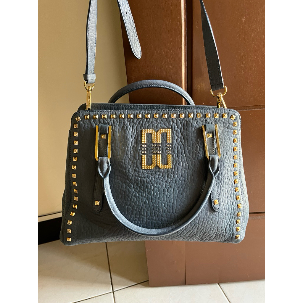 Tas Preloved Top Handle Sling Bag Kulit Asli Daks