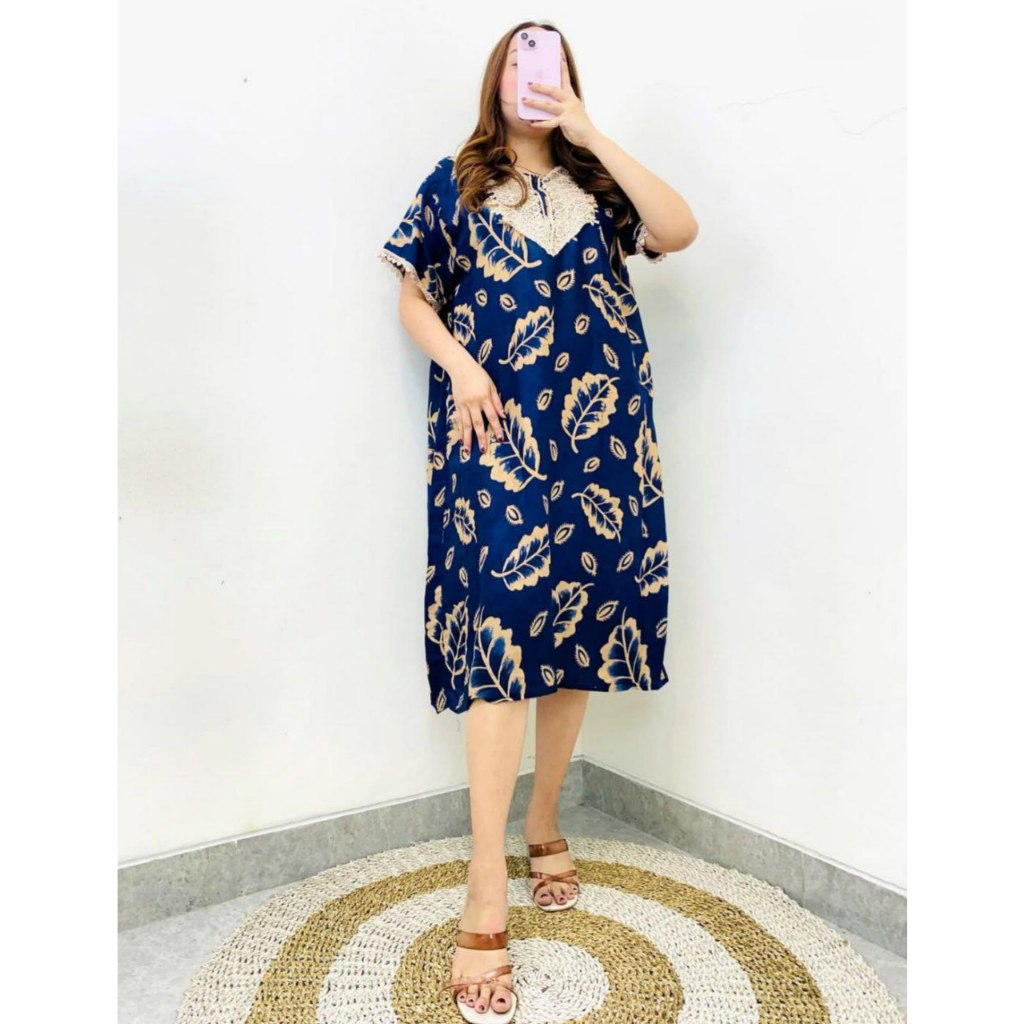 Benang Raja Daster Renda Resleting