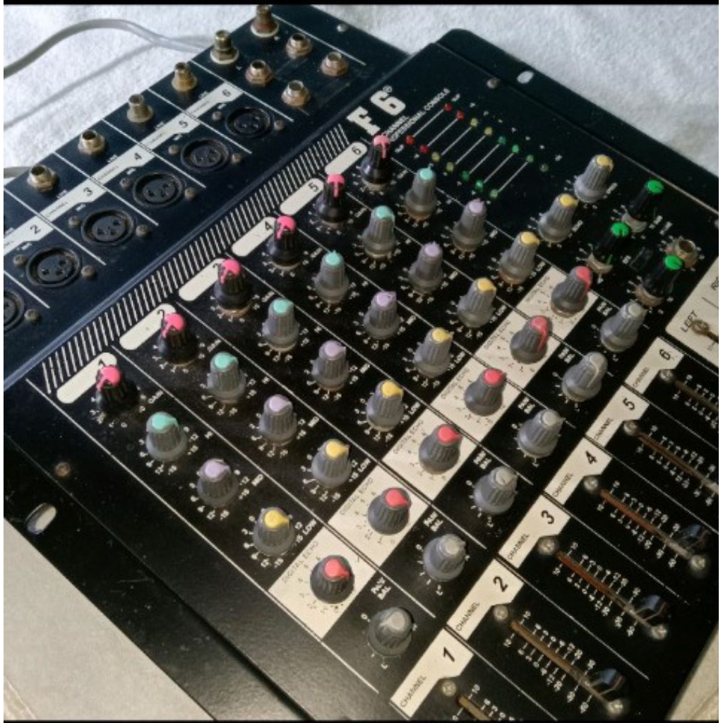 Mixer Audio Jawa Rakitan 6ch Bekas Pakai Normal