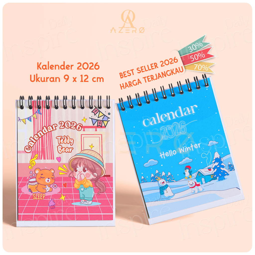 

VIRAL KALENDER MEJA 2026 LUCU UKURAN MINI TERBARU / KALENDER 2026 MINI / CALENDAR 2026 PREMIUM CUTE