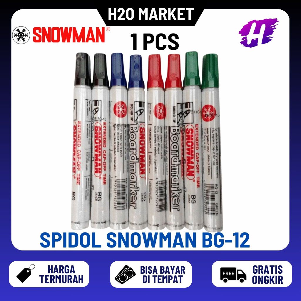 

1 Pcs Spidol White Board Snowman BG-12