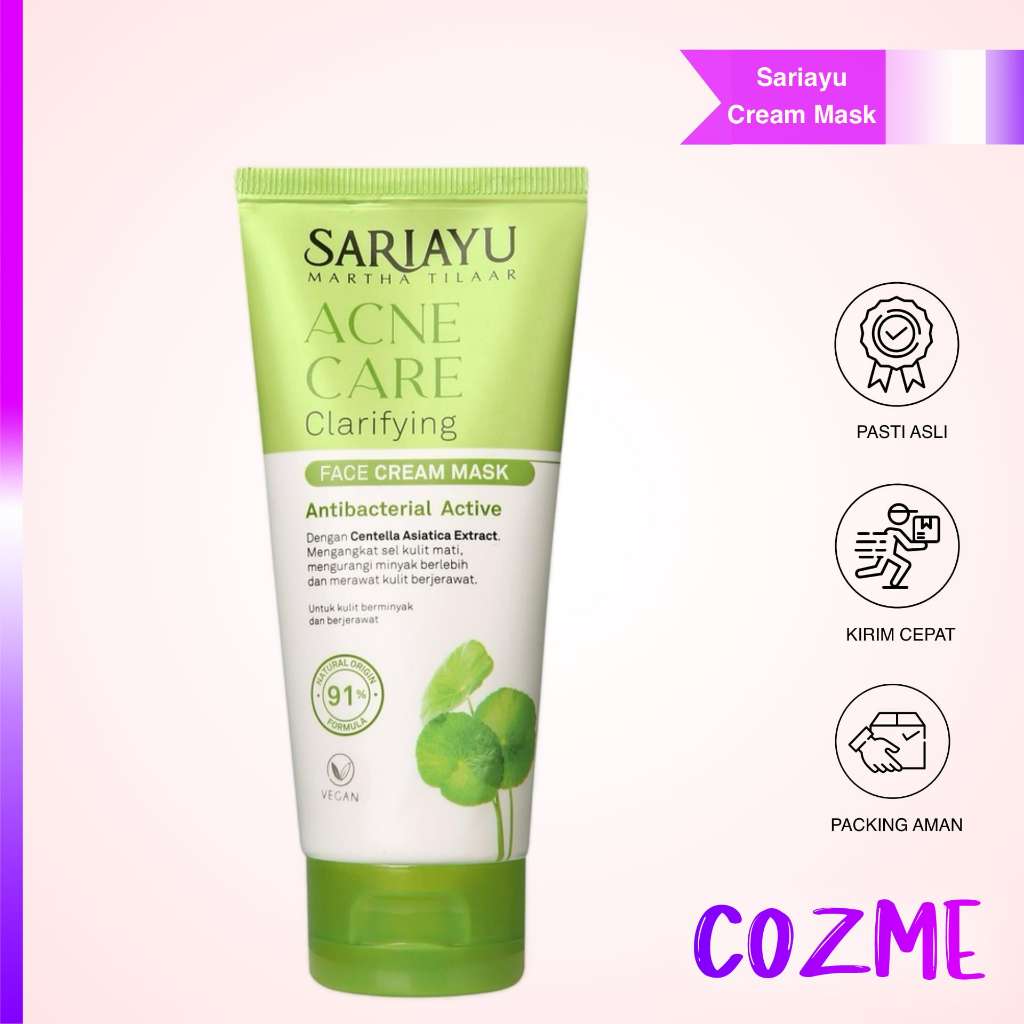 SARIAYU Acne Care Clarifying Face Cream Mask 100gr