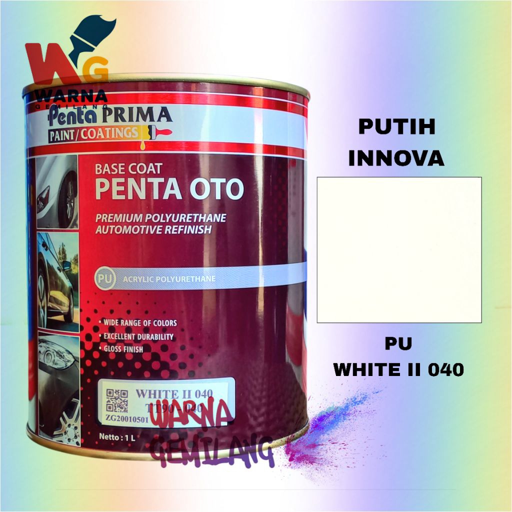 Cat PU Penta Oto White ll 040 Putih Innova