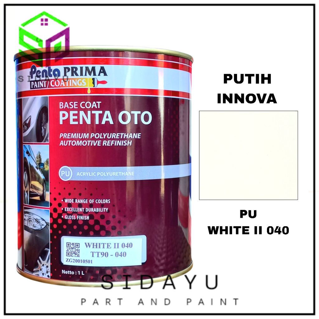 Cat PU Penta Oto White ll 040 Putih Innova