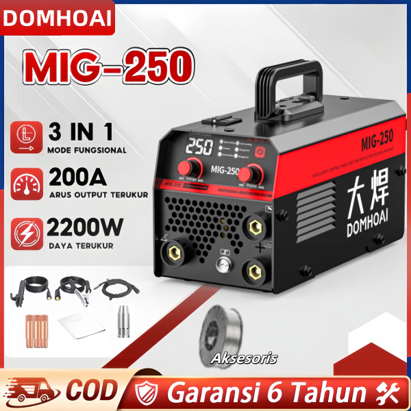 DOMHOAI Mesin Las Inverter MIG Inverter Mesin las Mesin trafo las Mesin las Mesin las Alat las IGBT