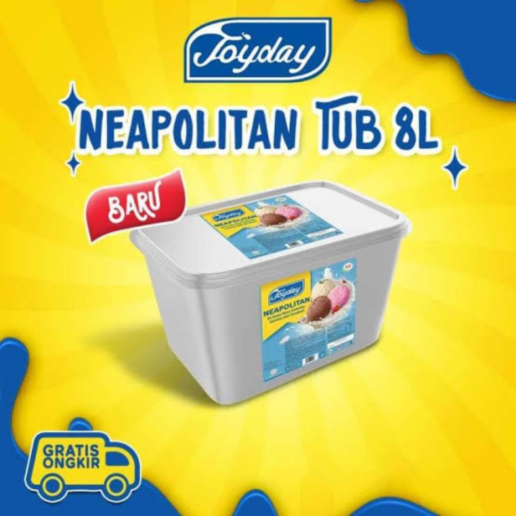 Eskrim Joyday 8L - Neapolitan