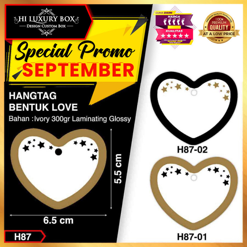 

Hangtag|Hangtag murah|Hangtag Ivory|Hangtag Love|H87