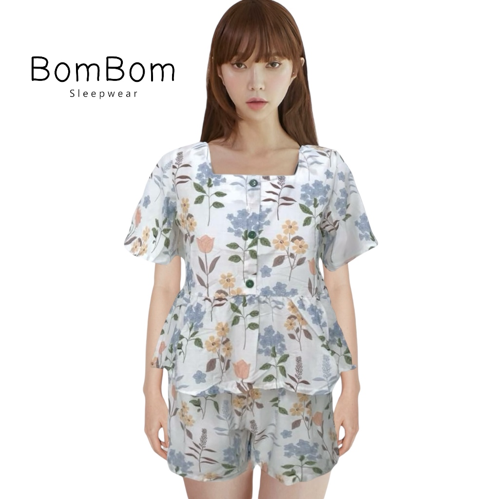Set Baju Tidur Wanita Piyama Wanita Sleepwear Homewear Baju Rumah