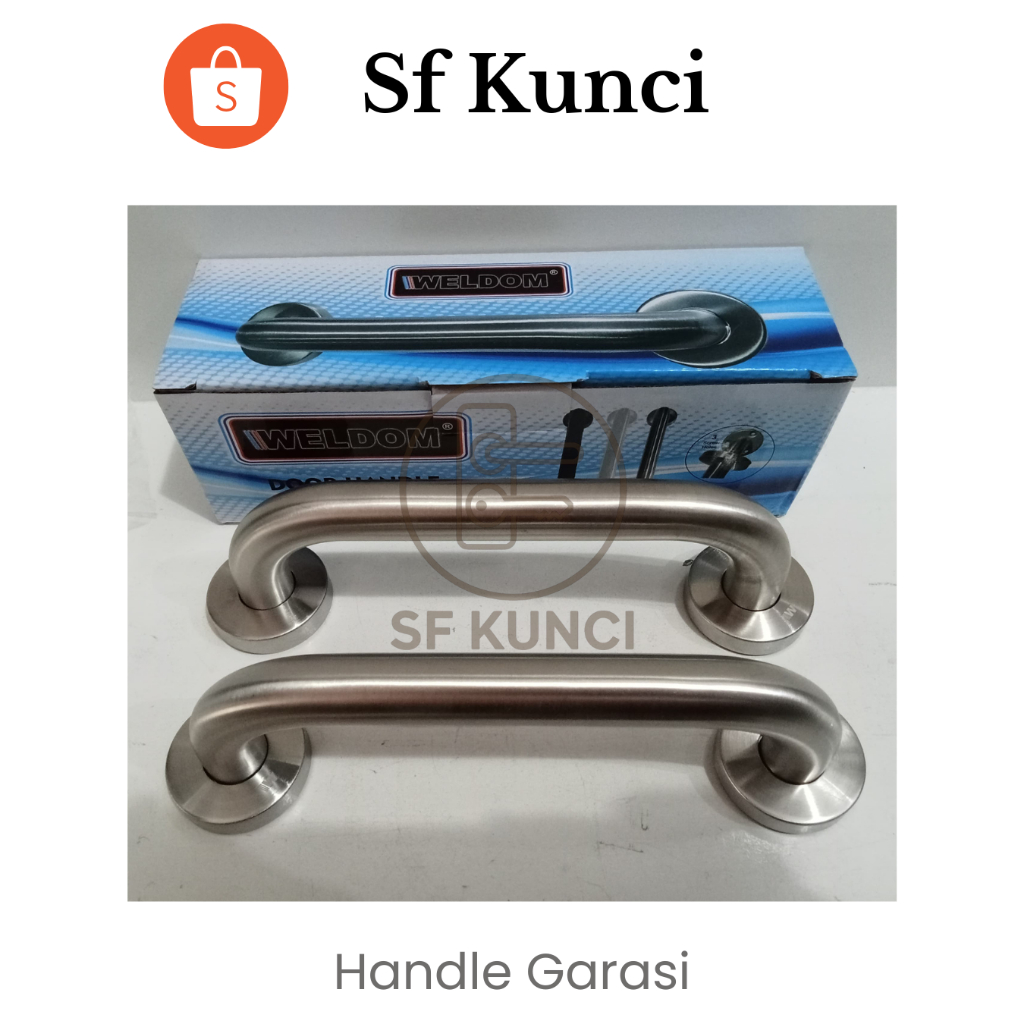 Pull Handle Tarikan Pintu Garasi Aluminium Kayu
