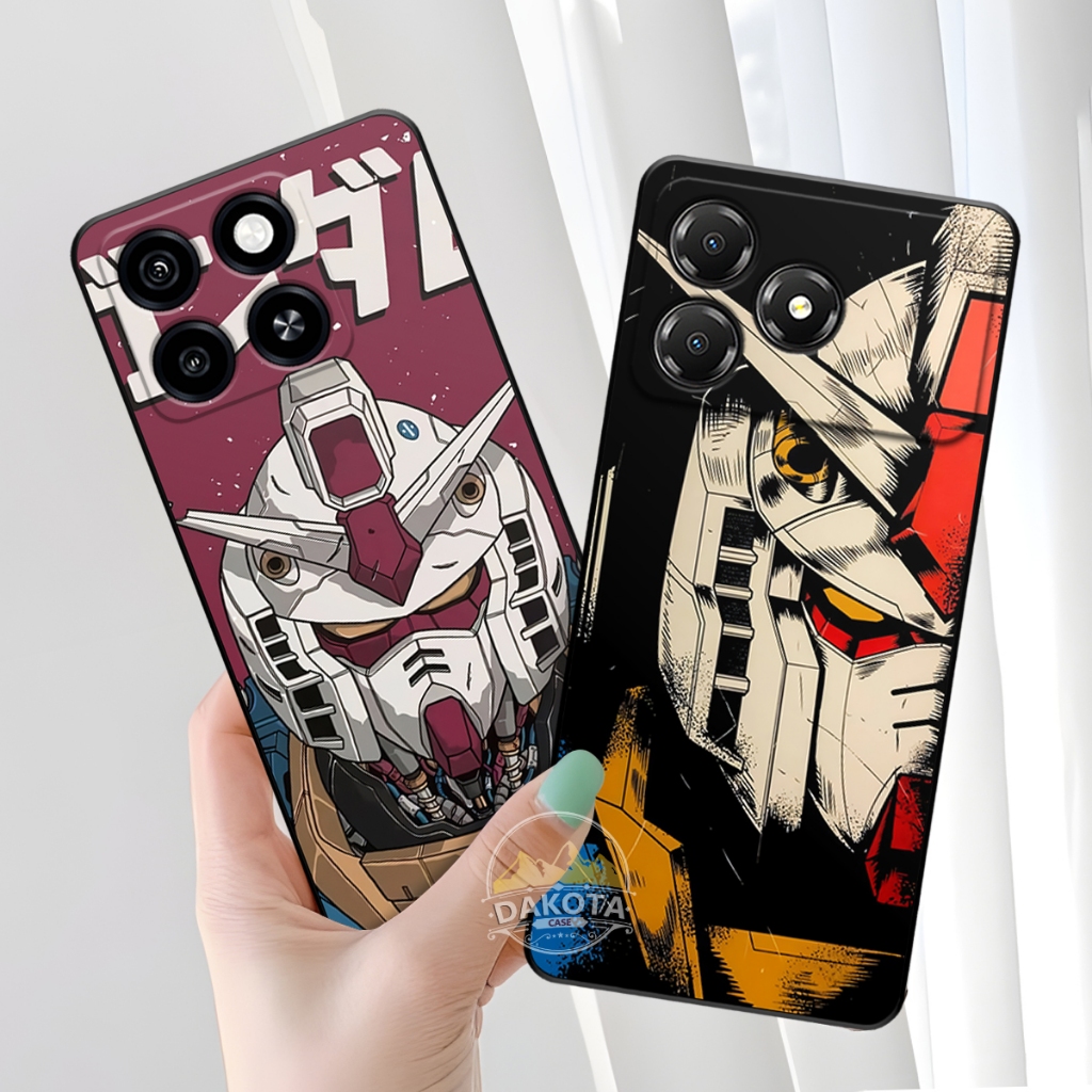 DAKOTA | Casing Silikon Hp ZTE Blade A36 | ZTE Blade A56 UV Printing Gambar Gundam | Case Lentur gra
