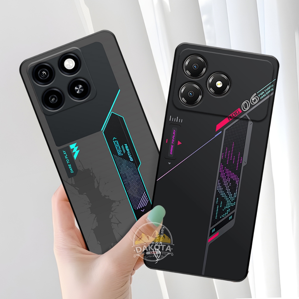 DAKOTA | Casing Silikon Hp ZTE Blade A36 | ZTE Blade A56 UV Printing Gambar Gaming | Case Lentur gra