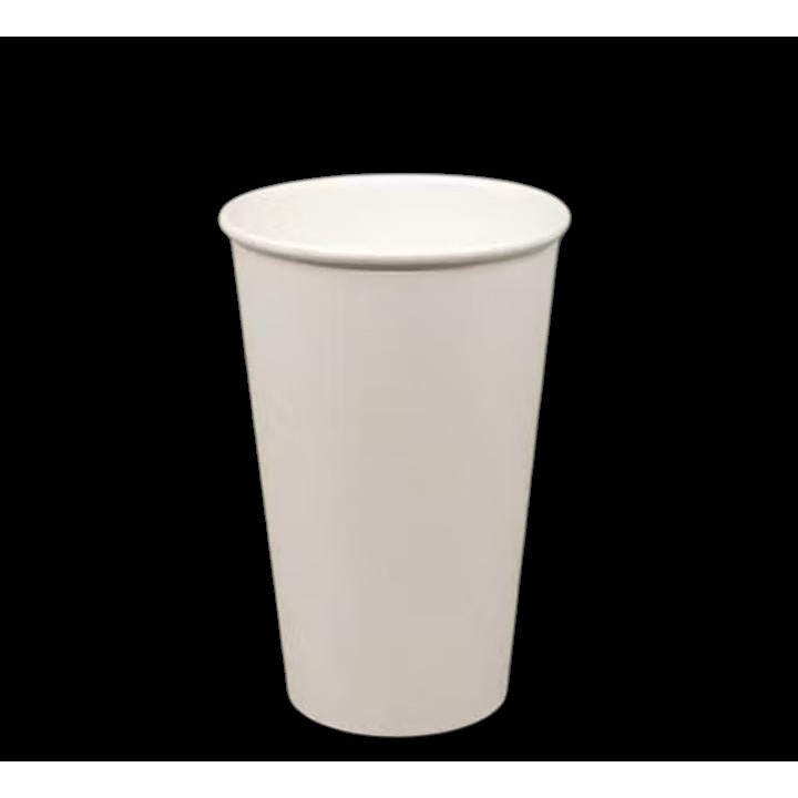 50pcs Paper Cup 16 oz Gelas Kertas 16oz Gelas Paper Polos Putih