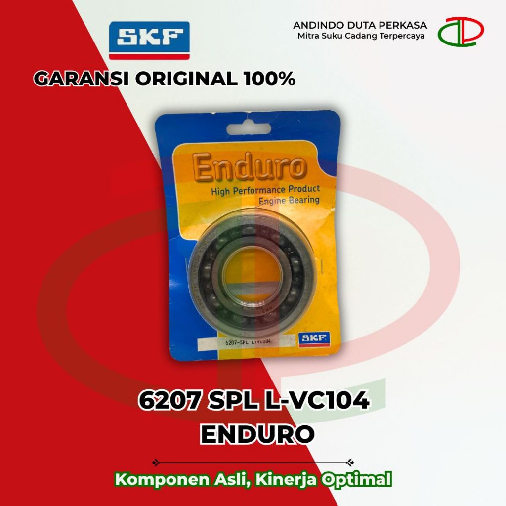 Bearing Laher Roda Motor 6207 SPL L/VC104 ENDURO SKF ASLI ORIGINAL