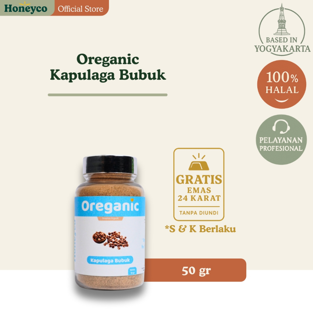 

Oreganic Kapulaga Bubuk Simplisia Organik 50 - 240 gr