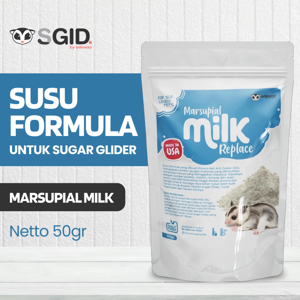 MARSUPIAL MILK REPLACE / SUSU SUGAR GLIDER / NUTRISI VITAMIN HEWAN SUGAR GLIDER / SUSU SUGAR GLIDER 