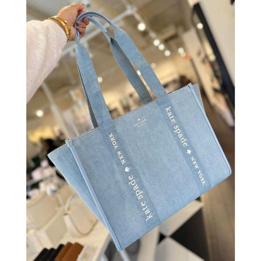 TAS BRANDED kip denim Large tote blue multi
