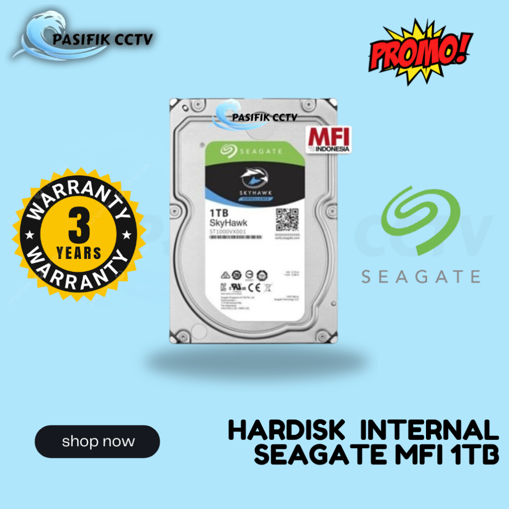 HARDISK SEAGATE 1TB CCTV MFI GARANSI 3TAHUN HARDISK MFI