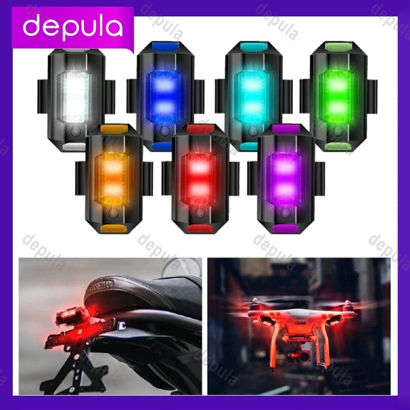 Lampu Strobo LED 7 Warna Universal Motor Mobil/lampu kolong motor/RGB Safety Sein Dip