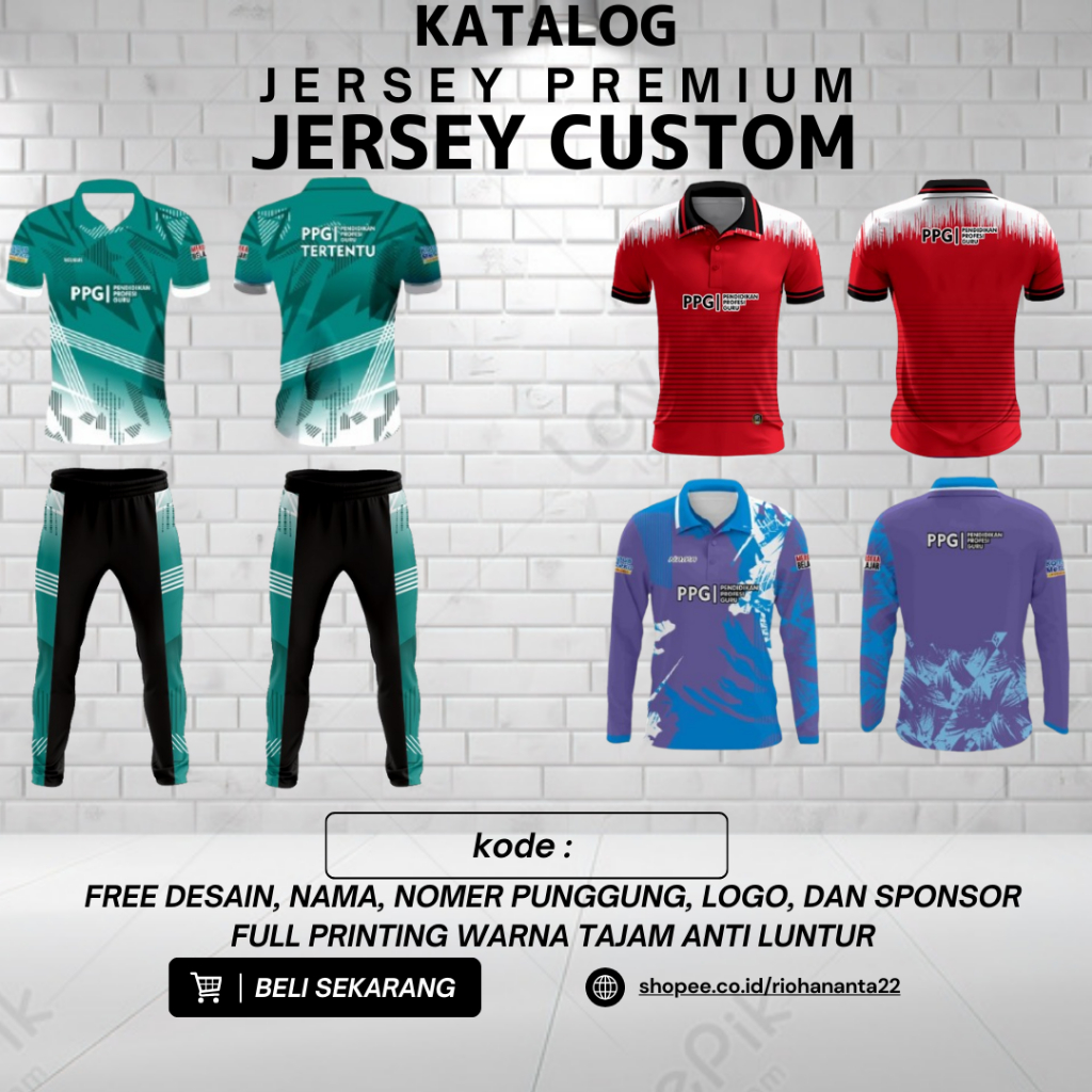 Kaos PPG / Jersey PPG CUSTOM / JERSEY PREMIUM FULL PRINTING