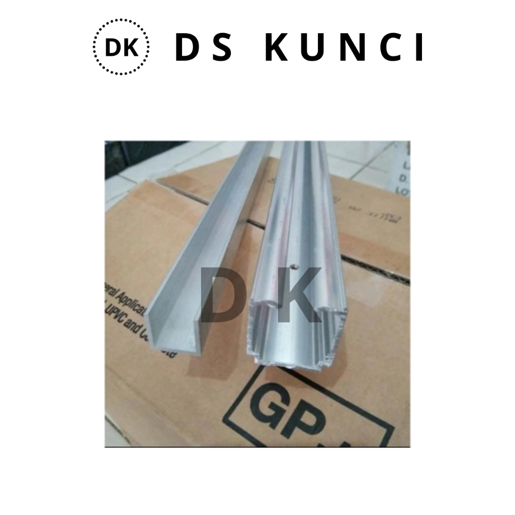 Rel atas bawa pintu lipat 1 set/track husky 2 mtr