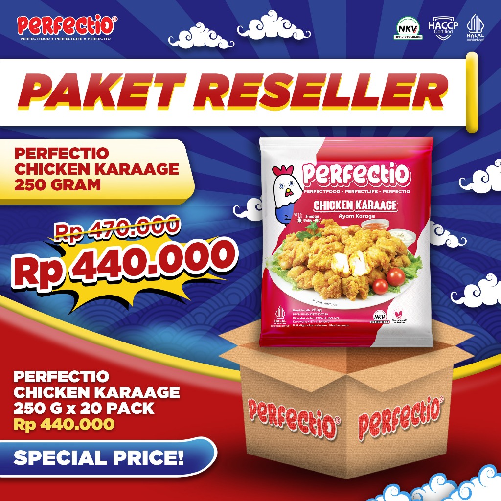 

karage 250 gram isi 20 paket reseller