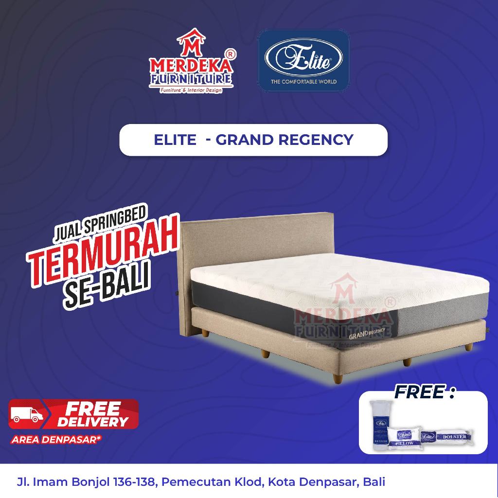 Kasur Elite ~ Grand Regency | Spring Bed 160x200|Free Bantal|