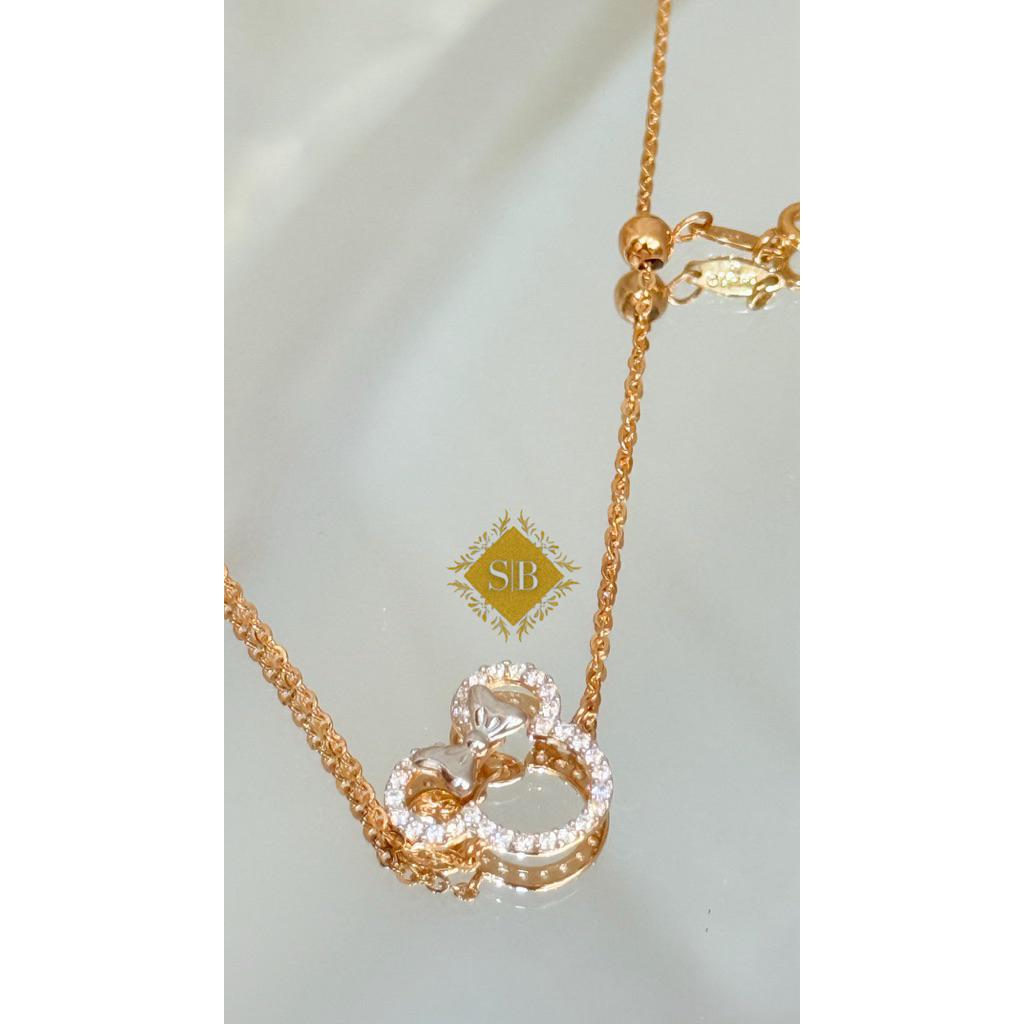 Gelang Mickey Serut Emas G375 8K