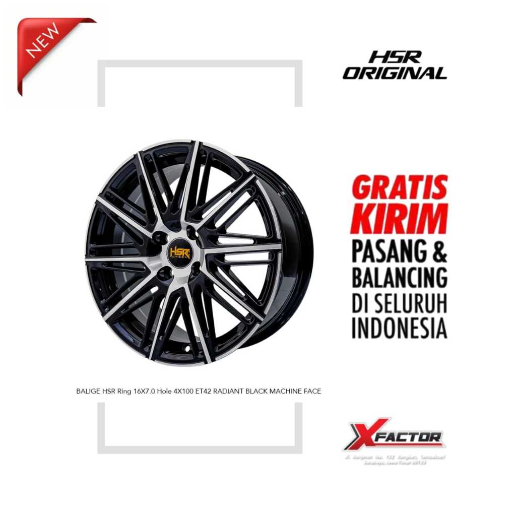 VELG R16 HSR BALIGE HSR R16X7 H 4X100 - 4X114.3 ET42