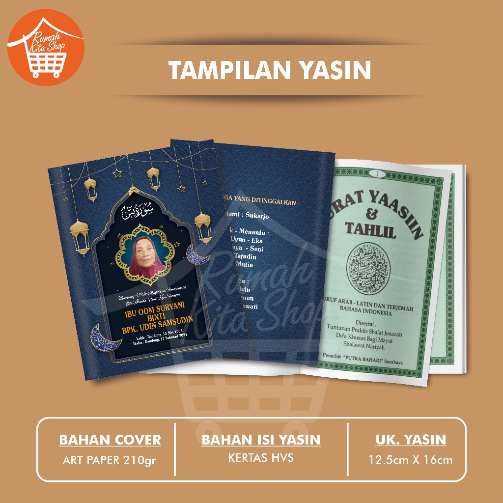 Buku Yasin dan Tahlil / Yasin Softcover 96 Halaman