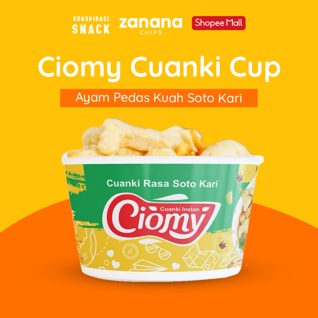 

Ciomy Cuanki Cup | Ayam Pedas Kuah Soto Kari 75g