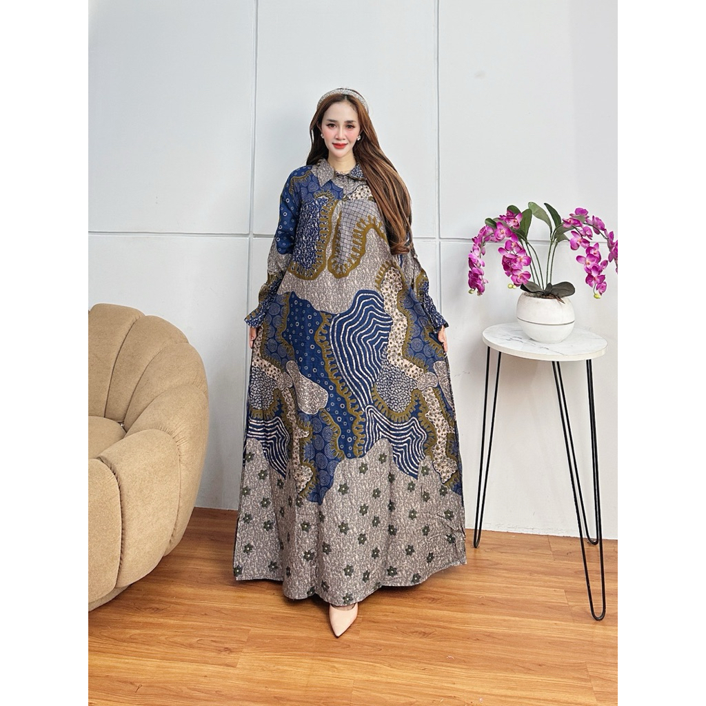 Gamis wanita zahra Ld 120cm Pb 135cm pakaian wanita rayon