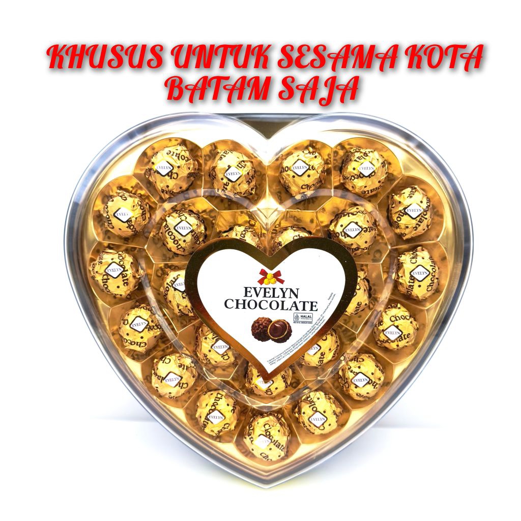 

Naraya Evelyn Chocolate 300 gram isi 24 pcs
