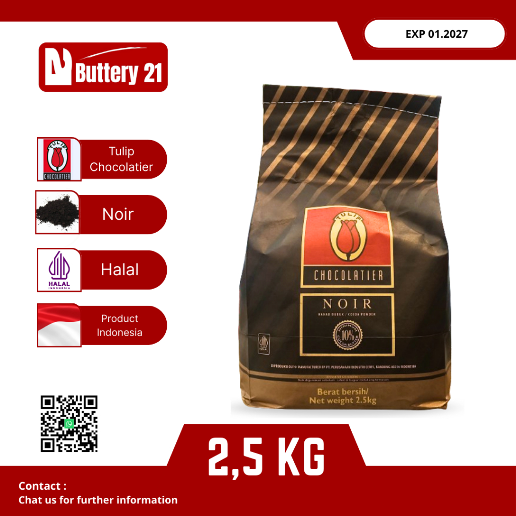 

TULIP COCOA POWDER NOIR/BUBUK HITAM/TULIP NOIR/BLACK POWDER/CHARCOAL