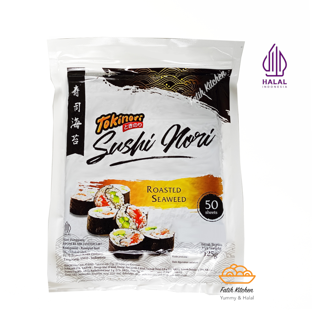 

Tokinori Sushi Nori 50 lembar Halal MUI - Seaweed Rumput Laut