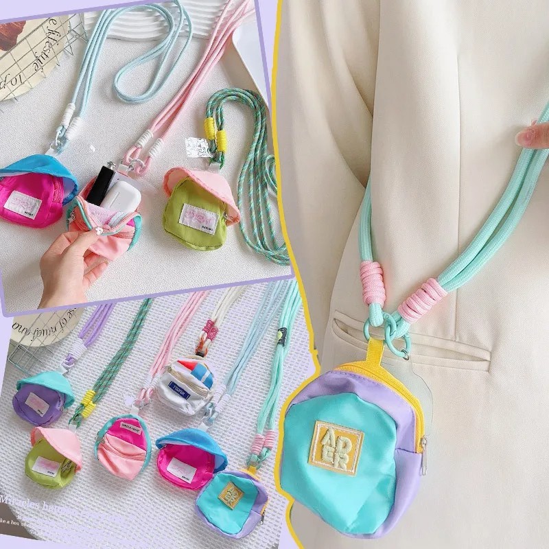 Lanyard Hp Dan Dompet Tali Hp Gantungan Hp Leher Lucu Diagonal Universal Gantungan Hp Tas Koin