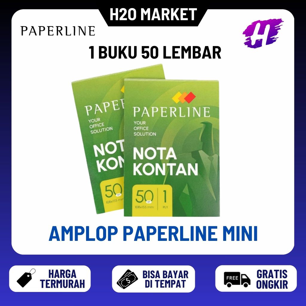 

❤️H2O❤️ Nota Kontan Paperline Kecil 1 Ply (NK K1)