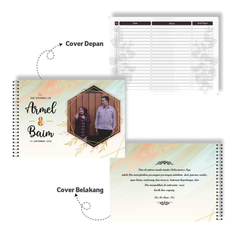 

Buku Tamu Pernikahan / Wedding Guest Book