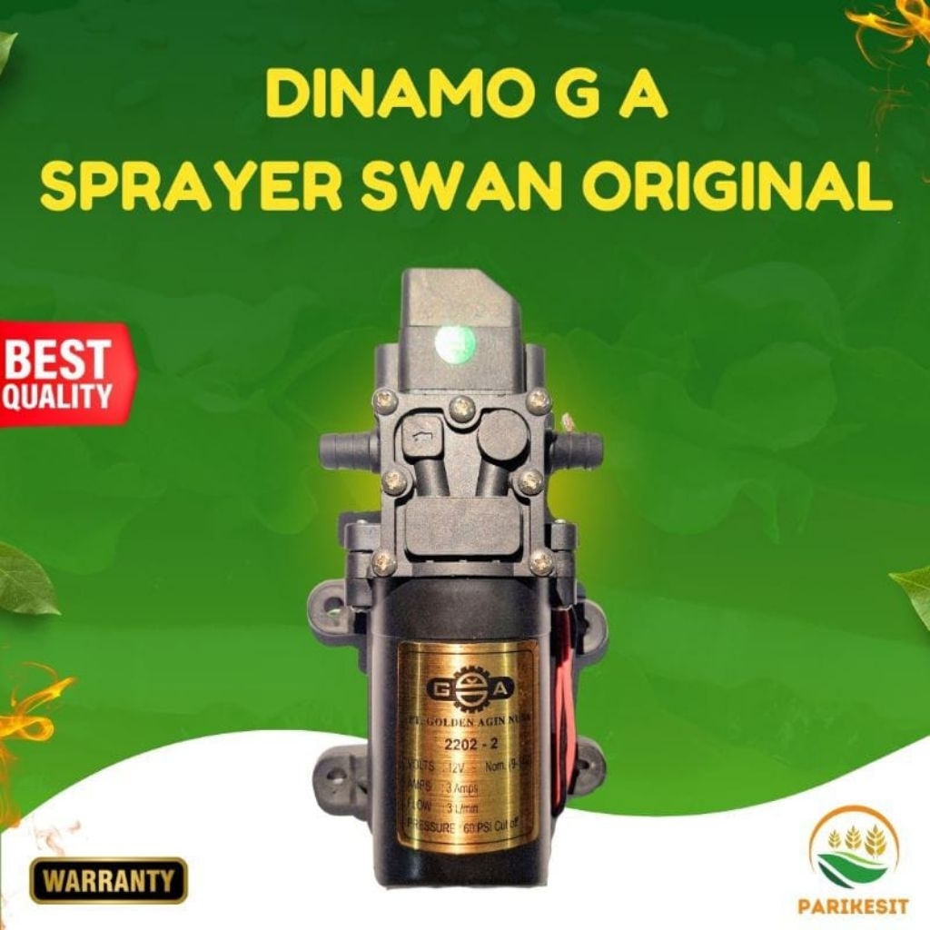 'Dinamo' Sprayer Elektrik Swan (GA) - Dinamo Original Swan BE-16 / F-16 - ( 12V - 60Psi ) - Original