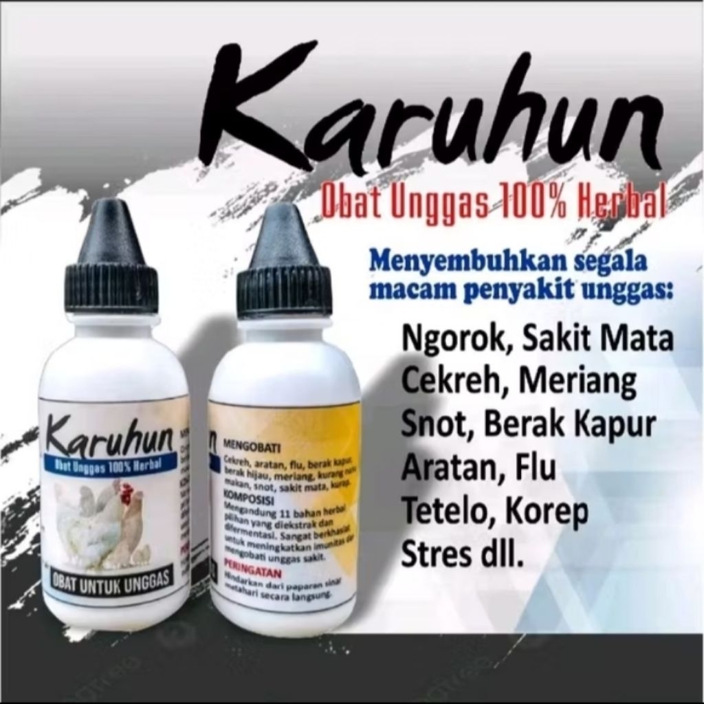 KARUHUN OBAT ATASI SEGALA PENYAKIT AYAM / UNGGAS PALING AMPUH