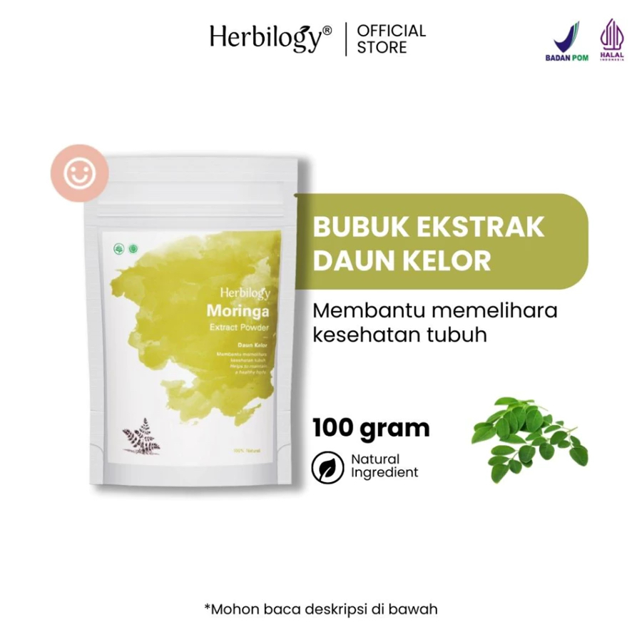 

Herbilogy Moringa (Daun Kelor) Extract Powder 100g Membantu Memelihara Kesehatan Tubuh